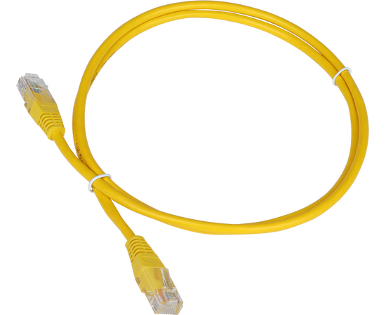  Патч-корд TWT (TWT-45-45-10-YL) TWT UTP кат.5e, с заливными колпачками, 10.0 м, желтый 