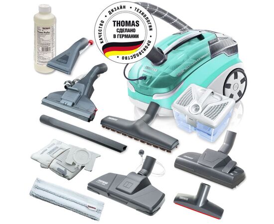  Пылесос моющий Thomas Multi Clean X10 Parquet аквамарин/серебристый 
