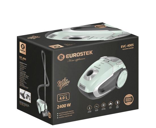  Пылесос EUROSTEK EVC-4005 2400/420 Вт, мешковой, 4 литра 