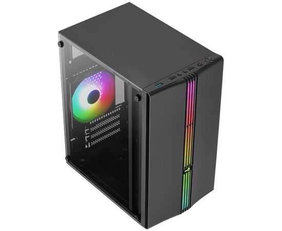  Корпус AeroCool EVO Mini-G-BK-v1 (4711099472352) MiniTower (mATX, USB3x1, USB2x2, 120mm RGB fan, без БП) 