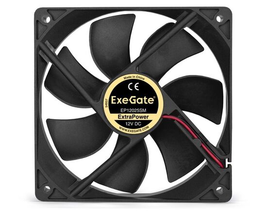  Вентилятор Exegate ExtraPower EP12025SM EX283395RUS 120x120x25 мм, Sleeve bearing (подшипник скольжения), Molex, 1800RPM, 25dBA 