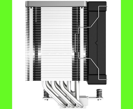  Кулер DEEPCOOL AK500 LGA20XX/1700/1200/115X/AM5/AM4 (9шт/кор, TDP 240W, PWM, Fan 120mm, 5 тепл. трубок, Copper Base, черный) RET 