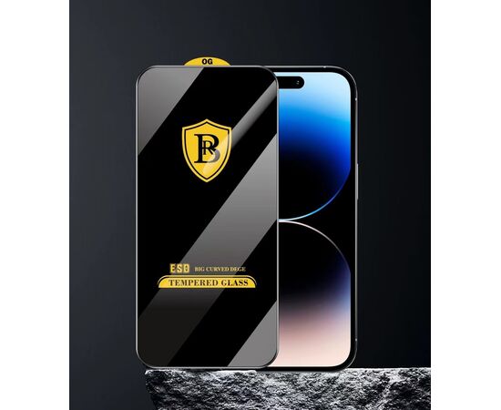  Защитное стекло BR для iPhone 12/12 Pro (Black) (Тех. упаковка) 