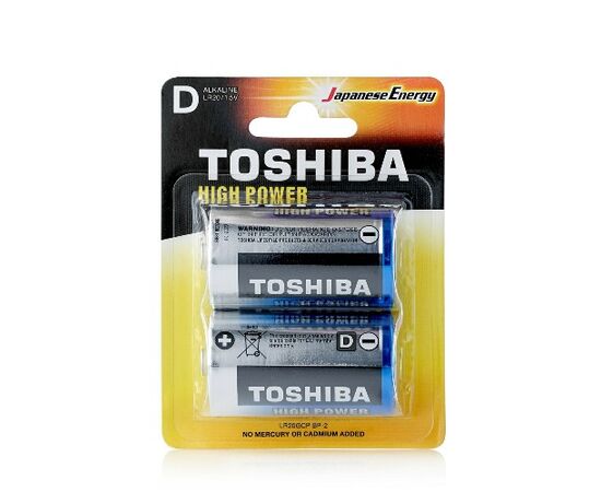  Элемент питания TOSHIBA LR20 2BL 2/card (2/20/80) 