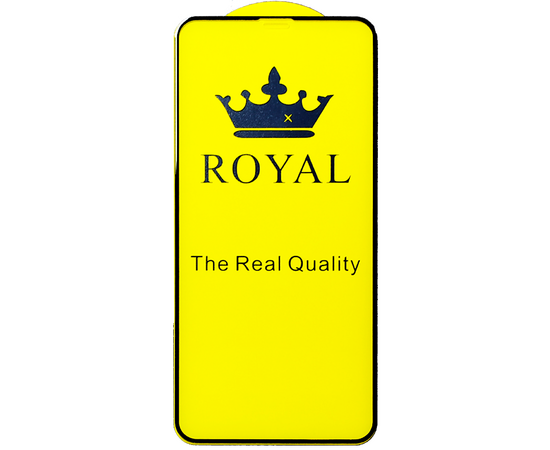  Защитное стекло ROYAL для iPhone 6+/6s+, Full Glue 2.5D, прозрачный+белая рамка 
