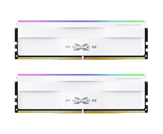  ОЗУ Silicon Power XPower Zenith SP032GXLWU600FDH 32GB 6000МГц RGB DDR5 CL40 DIMM (Kit of 2) 2Gx8 SR White 
