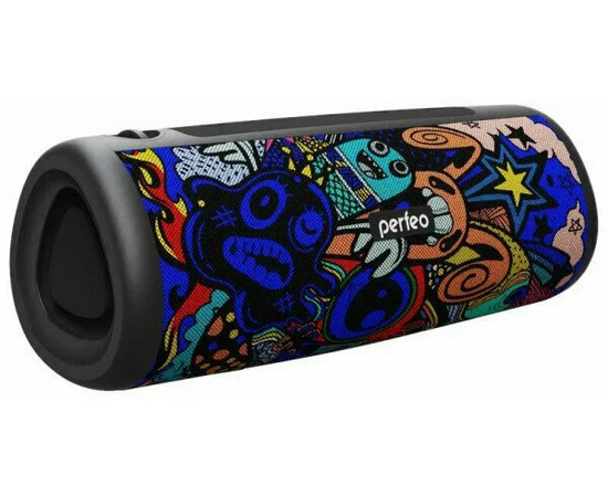  Блютуз колонка Perfeo "ZAYA" 14W, MP3 USB-TF, AUX, FM, HANDS FREE, TWS граффити 