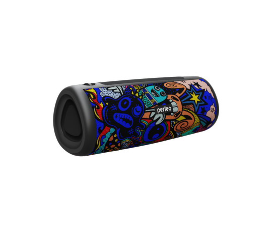  Блютуз колонка Perfeo "ZAYA" 14W, MP3 USB-TF, AUX, FM, HANDS FREE, TWS граффити 
