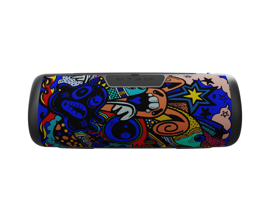  Блютуз колонка Perfeo "ZAYA" 14W, MP3 USB-TF, AUX, FM, HANDS FREE, TWS граффити 