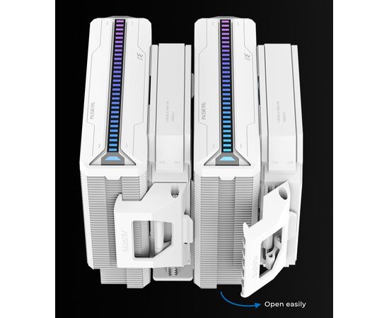  Вентилятор ALSEYE W700-W(USA) 134*148*159mm, 1000-2200RPM, 33.18-86.2CFM, 0-35.3dBA, 12V, 0.02-0.3A, Dual Ball 