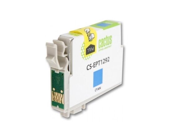  Картридж струйный Cactus CS-EPT1292 голубой для Epson Stylus Office B42/BX305/BX305F (10ml) 
