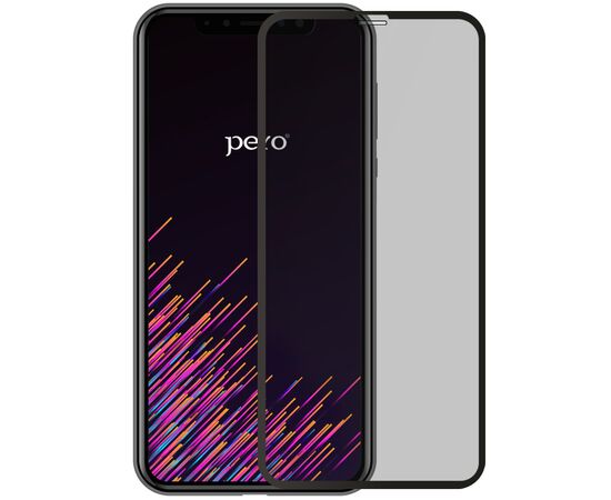  Защитное стекло PERO Full Glue Privacy для Xiaomi Redmi Note 11S, черное 