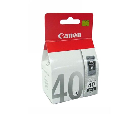  Картридж PG-40 black  для CANON IP1200/1300/1600/1700/1800/1900/2200/2500/2600, MP140/150/160/180/210/220/450, FAX-JX200/JX500 330 стр. (0615B025) 