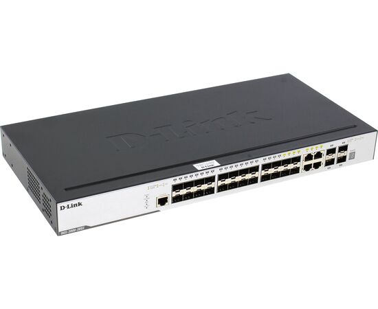  Коммутатор D-Link DGS-3000-28SC/A1A 4G 20SFP 4SFP+ управляемый 
