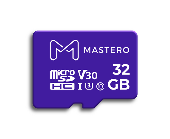  Карта памяти Mastero MB-32-MSD 32Gb microSDHC Class 10 UHS-I U3 V30 A1 + адаптер 
