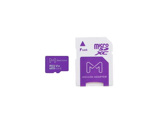  Карта памяти Mastero MB-32-MSD 32Gb microSDHC Class 10 UHS-I U3 V30 A1 + адаптер 