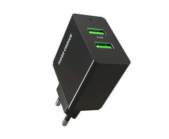  PURE СЗУ 2USB 2.4A для Lightning 8-pin More choice NC11i (Black) 