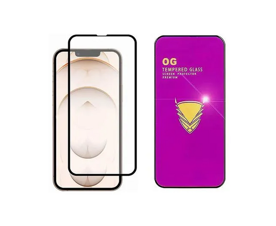  Защитное стекло OG для Applei Phone 16 Pro Max, олеофобное, черное 