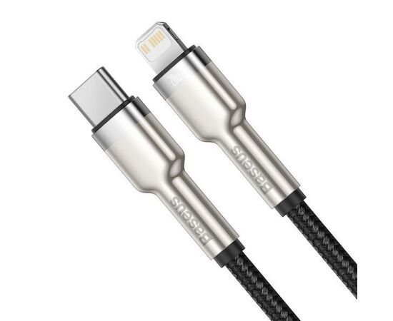  Дата-кабель Baseus Cafule Series Metal Data Cable Type-C to iP PD 20W 1m Black 