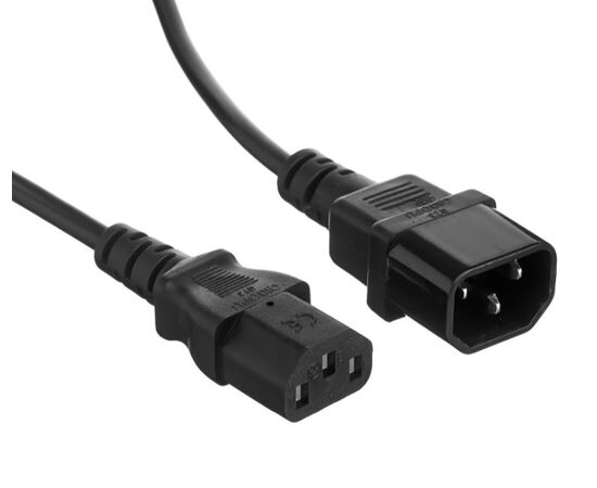  Кабель монитор - компьютер (UPS- устройство) ExeGate Special EC-3S ES280990RUS (IEC 320 C13- C14, 3*0.75mm2, CCA, черный, 3м) 