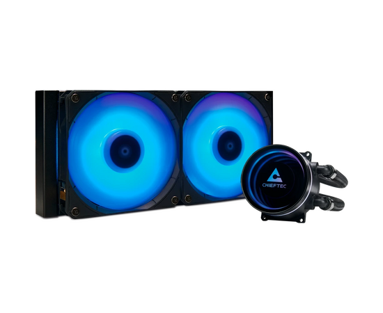  СВО Chieftec Iceberg 240 CLC-240-RGB LGA1700/1200/115X/AM5/AM4 (TDP 300W, ARGB Pump, PWM, Dual ARGB Fan 120mm) 