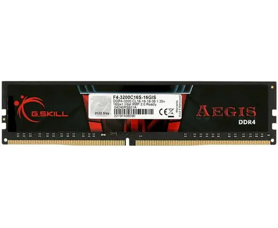  ОЗУ G.SKILL Aegis F4-3200C16D-16GIS 16GB (2x8GB) DDR4 3200MHz CL16 (16-18-18-38) 1.35V 