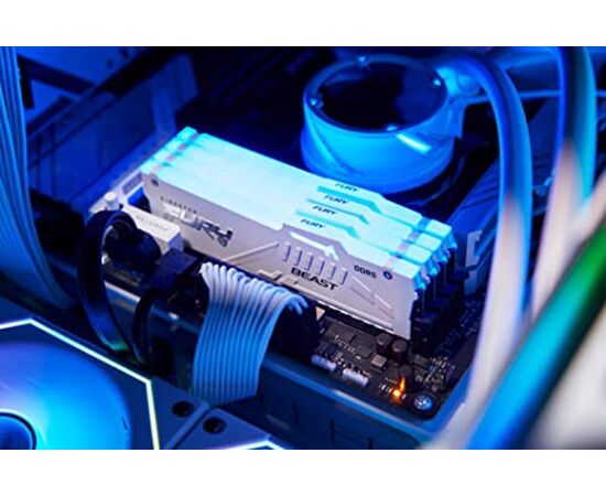  ОЗУ Kingston Fury Beast KF560C30BWAK2-64 DDR5 - 2x 32ГБ 6000МГц, DIMM, White, Ret 