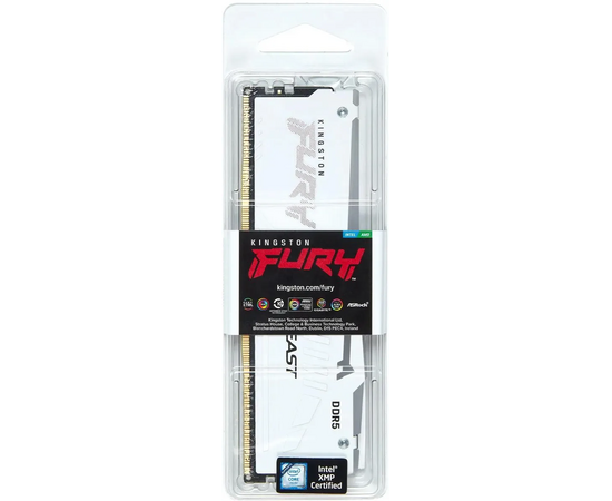  ОЗУ Kingston Fury Beast KF564C32BWA-32 DDR5 - 1x 32ГБ 6400МГц, DIMM, White, Ret 