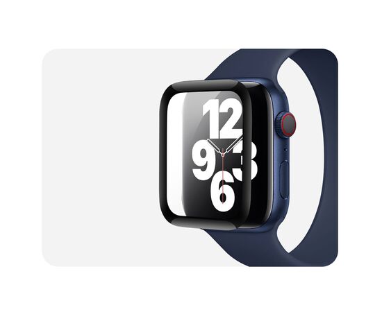  Защитное стекло COTEetCI 4D для Apple Watch 3, Full Glue 3D, 42mm, прозрачный+черная рамка 